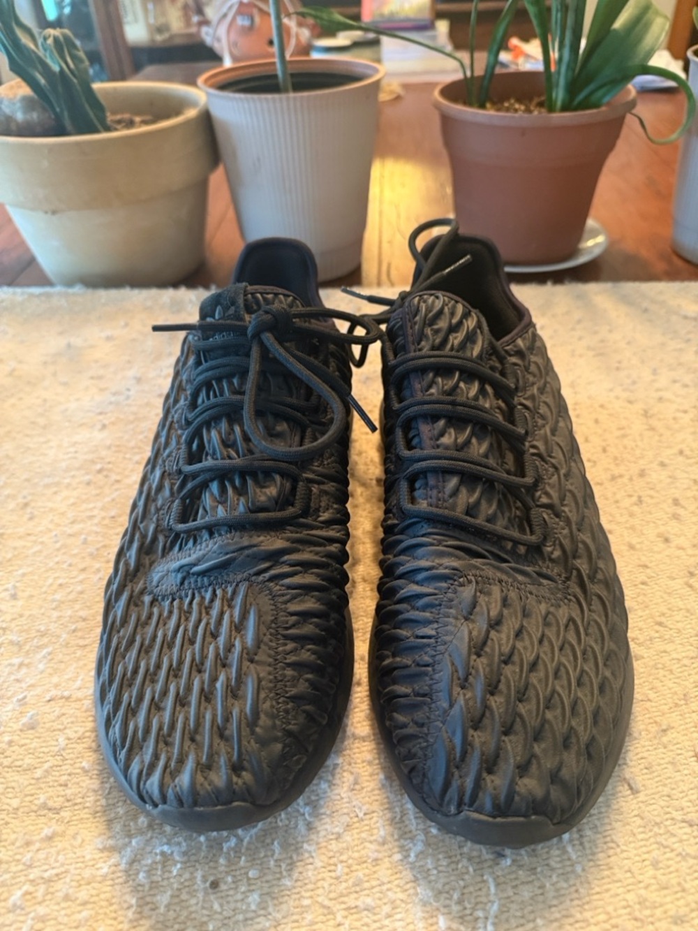 adidas Originals Men's Black Textured Athletic Shoes